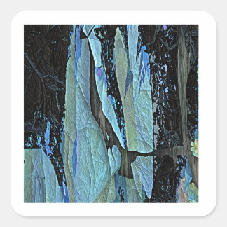 BLEUE ICE DESIGN CARRÉ STICKER