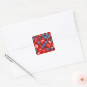 Bleuet et fraises autocollant d'impression (Enveloppe)