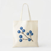 Bleuets Frais Sur Un Sac fourre-tout À Branche (Devant)