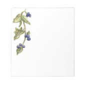 Bleuets Sur Bloc-Notes Vin (Devant)