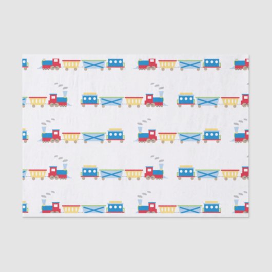 Bleus de papier de soie de soie de train (Recto)