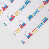 Bleus de papier de soie de soie de train (Détail)