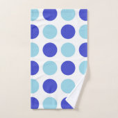 Bleus de point de polka (Serviette à main)