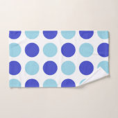 Bleus de point de polka (Serviette à main)