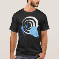 Bleus de trou noir - T-shirt de guitare de Rockin
