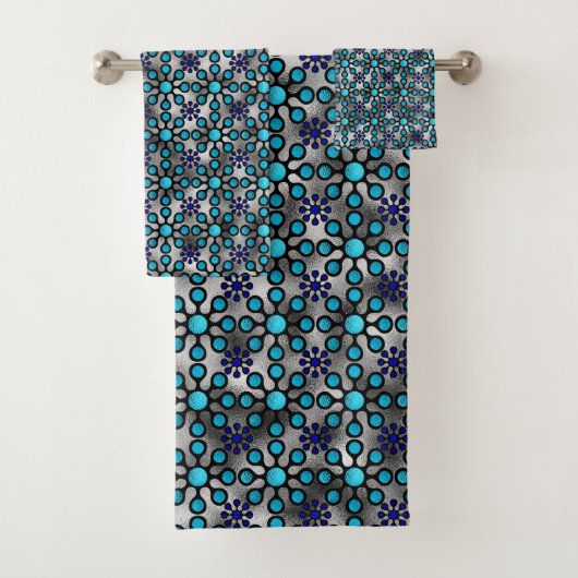 Bleus en fleurs brillantes (En situation)