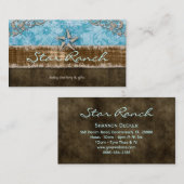 Bleus layette H de carte de visite de suède (Devant / Derrière)