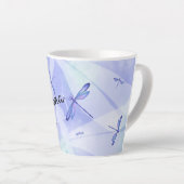 Bleus libellules, Mugs de café personnalisés (Angle droit)