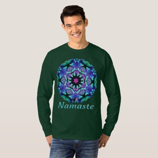 Bleus Namaste Kaleidoscope T-shirt (Voorkant volledig)
