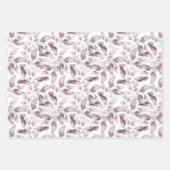 Bleus roux Aquarelle Oiseaux et Feuilles (Devant 2)