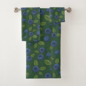 Bleus sur vert foncé (En situation)