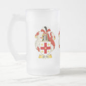 Blevins Family Crest Heraldry Frosted Mok (Links)