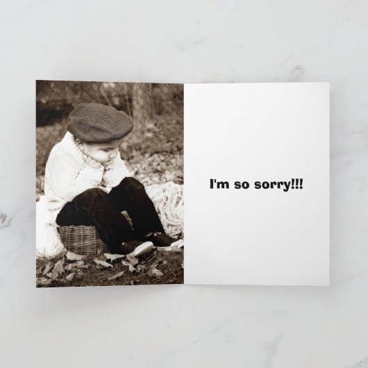 BLEW IT - CARTE DÉSOLÉE (Intérieur)