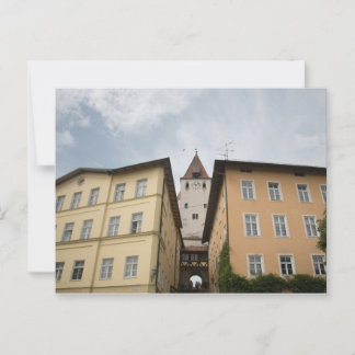 BLICK VON MARKTPLATZ HAAG AUF KLEINEN SCHLOSSTURM BRIEFKAART