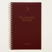 BLIDUL Mes recettes préférées rouge foncé (Devant)