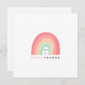 Blij Bedankt Schattig Regenboog Dier Persoonlijk (Voorkant / Achterkant)