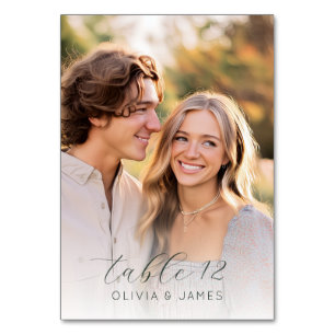 Blij Beige Romantische Foto Kaart