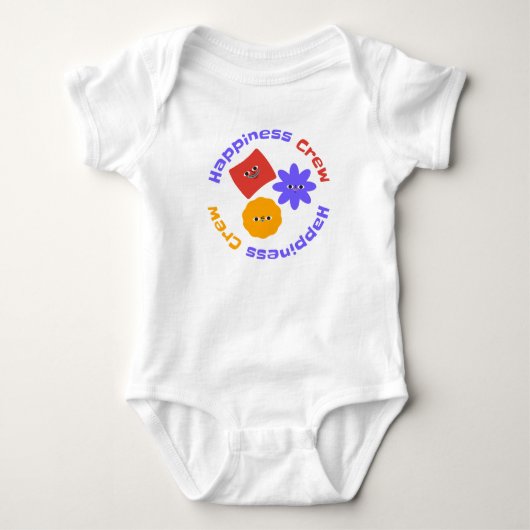 Blij Bemanning Figuren Romper (Voorkant)