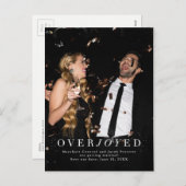 Blij bewaarde datum verticale foto feestdagenkaart (Voorkant / Achterkant)