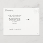 Blij bewaarde datum verticale foto feestdagenkaart (Achterkant)