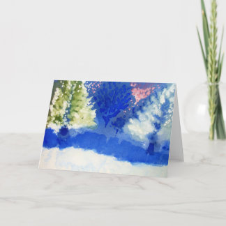 blij bomenwenskaart voor het vakantieseizoen feestdagen kaart