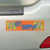 Blij! Bumpersticker (Op auto)