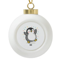 blij dansende Pinguïn Aangepaste Kinderen Illustra