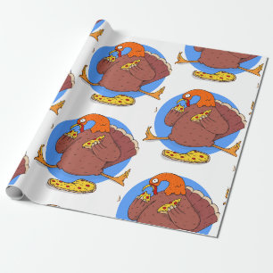 blij dat deanksgiving turkey pizza grappig cadeaupapier