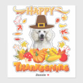 blij dat deken poodle hond dankbaar mijn liefde sticker (Vel)