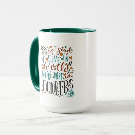 Blij dat er Octobers Mok citeren (Voorkant links)