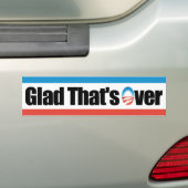 Blij dat het voorbij is - Anti-Obama Bumpersticker (Op auto)