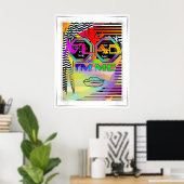 Blij dat ik ben poster (Thuiskantoor)