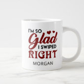 Blij dat ik de juiste Valentijnse versie heb gedra Extra Grote Beker (Rechts)