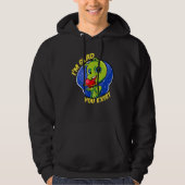 Blij dat je een grappige Aliens Love Appreciation Hoodie (Voorkant)