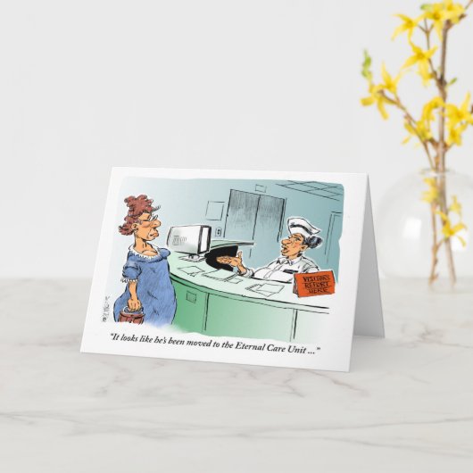 Blij dat je herstelt, krijg je een goede kaart (Gele Bloem)