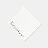 Blij dat je hier bent, je kunt met negen uur vertr servet (Hoek)