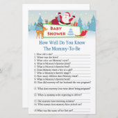 blij dat santa hoe goed je baby shower kent (Voorkant / Achterkant)