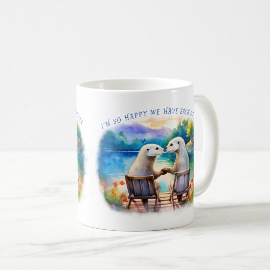 Blij dat we elkaar Otter hebben Koffiemok (Voorkant rechts)