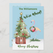 Blij dat we Flamingo kerstboom hebben verplaatst Aankondiging (Voorkant / Achterkant)