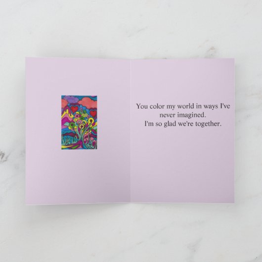 Blij dat we samen Dreamscape 1 Kaart (Binnen)