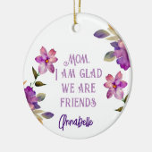 'Blij dat we vrienden zijn' Circle Ornament (Links)
