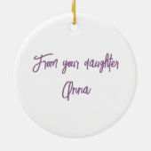 'Blij dat we vrienden zijn' Circle Ornament (Achterkant)