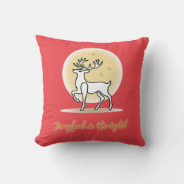 Blij en Felizijnde Kerst Rendieren Kussen