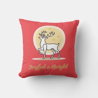 Blij en Felizijnde Kerst Rendieren Kussen