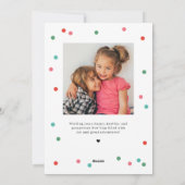 Blij frame bewerkbare kleur Gelukkig Nieuwjaar kaa Feestdagenkaart (Achterkant)