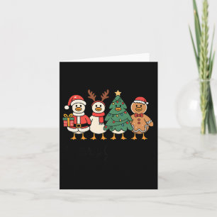 Blij Ganzen Op Vrije Voeten Grappig Kerst Silly Hu Kaart