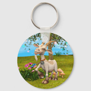 Blij Geit Sleutelhanger