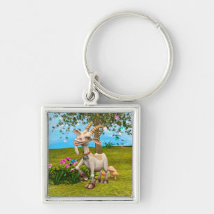 Blij Geit Sleutelhanger