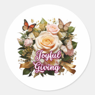 Blij Geven — Inspirerende Sticker voor Vriendelijk