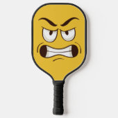 Blij Gezicht Boos Gezicht Pickleball Paddle (Achterkant)